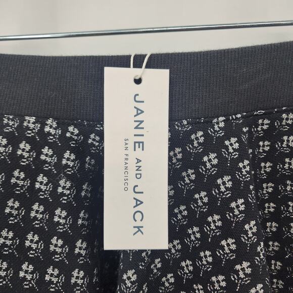 NWT New Janie And Jack Girls Toddler Pull On Black Metallic Floral Skirt 2T 2Y 2 - Picture 2 of 6